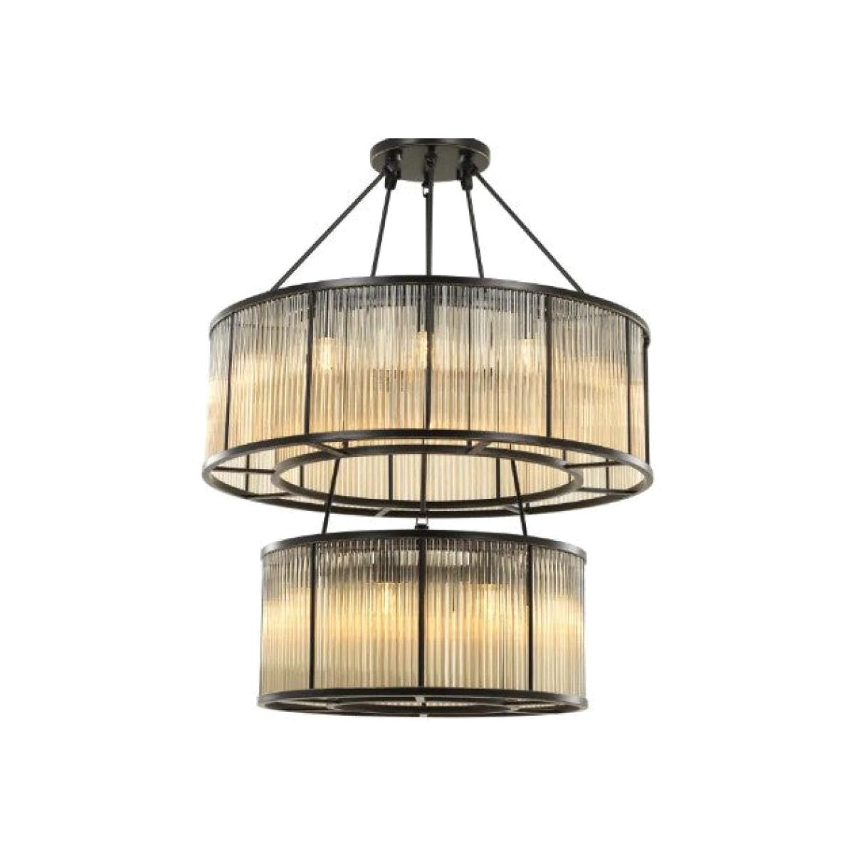 Eichholtz Bernardi Chandelier in Bronze