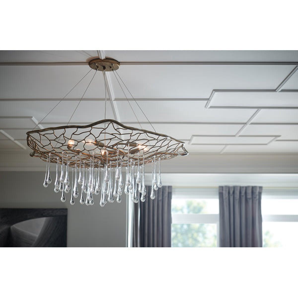 Quintessentiale Laguna Burnished Gold 6 Light Chandelier – image 3