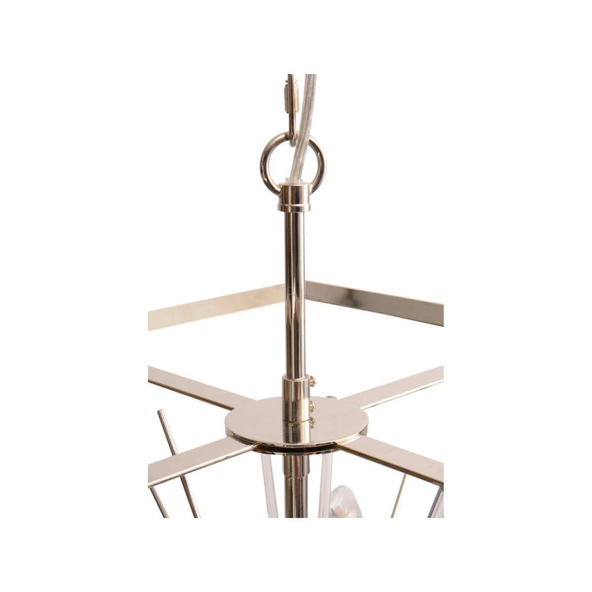 Libra Large Starburst Chandelier Silver – image 2
