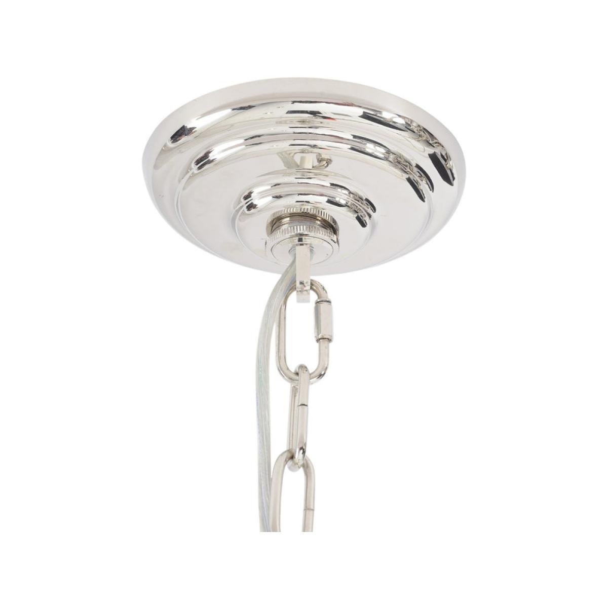 Libra Aperfield Nickel Chandelier with Black Shades – image 2