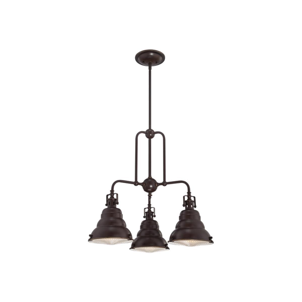 Elstead Eastvale 3 Light Chandelier Palladian Bronze – image 1