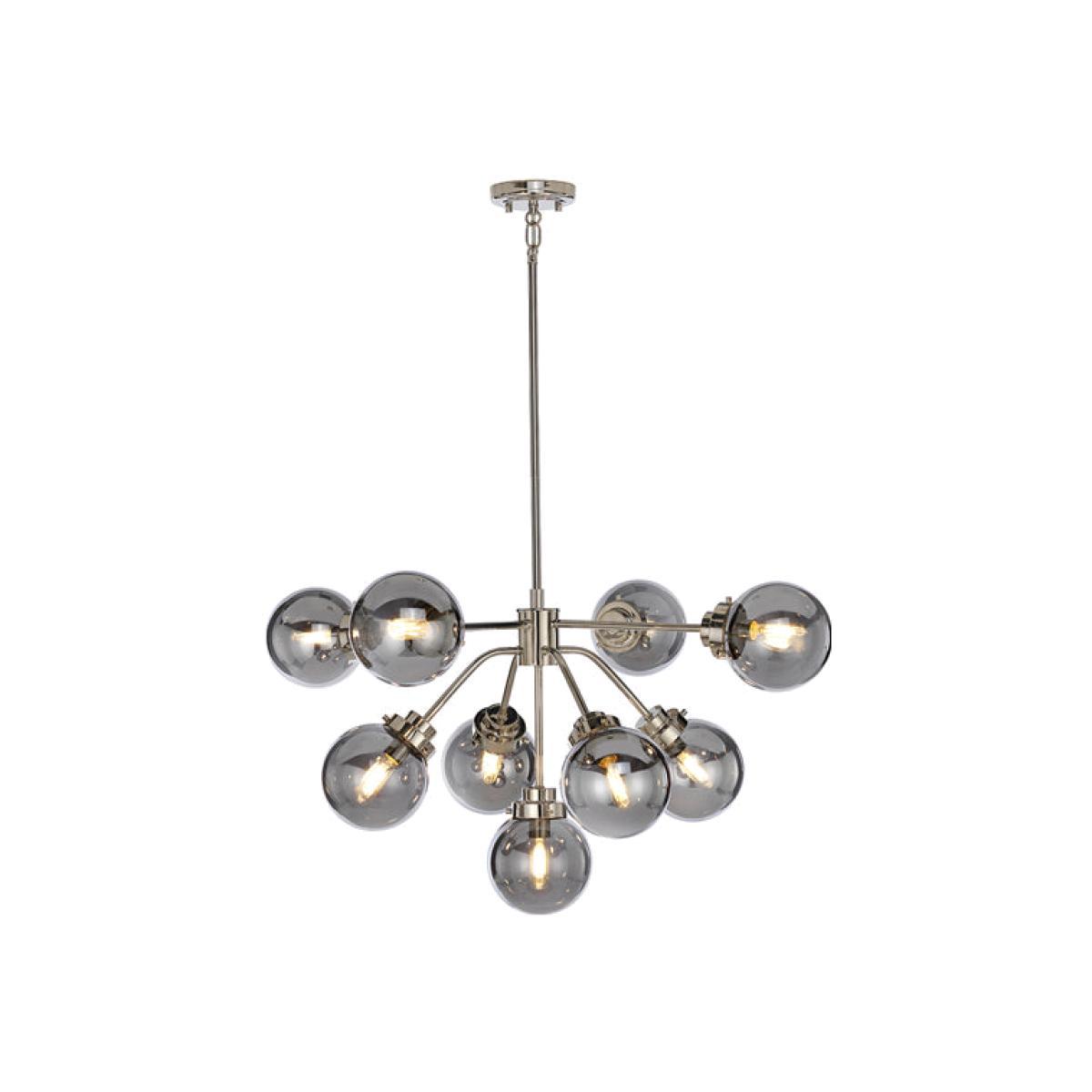 Elstead Kula 9 Light Chandelier Polished Nickel – image 1
