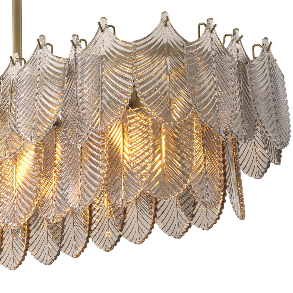 Eichholtz Bervier Rectangular Chandelier in Light Antique Brass – image 5