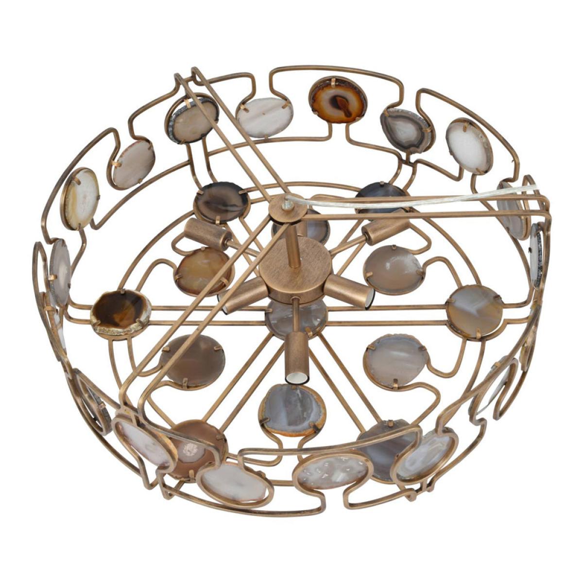 Libra Agate Round Pendant – image 2