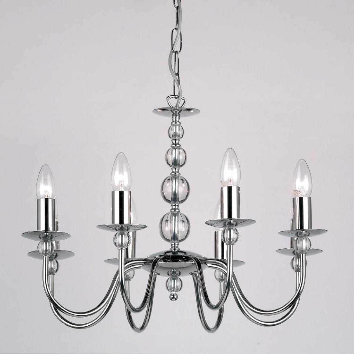 Gallery Direct Parkstone Chandelier / Silver / 8 – image 2