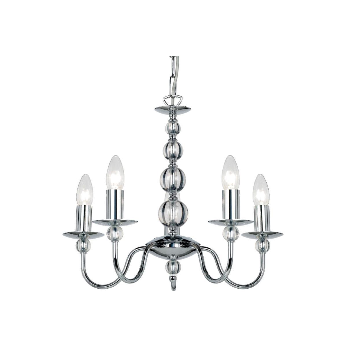 Gallery Direct Parkstone Chandelier / Silver / 8 – image 1