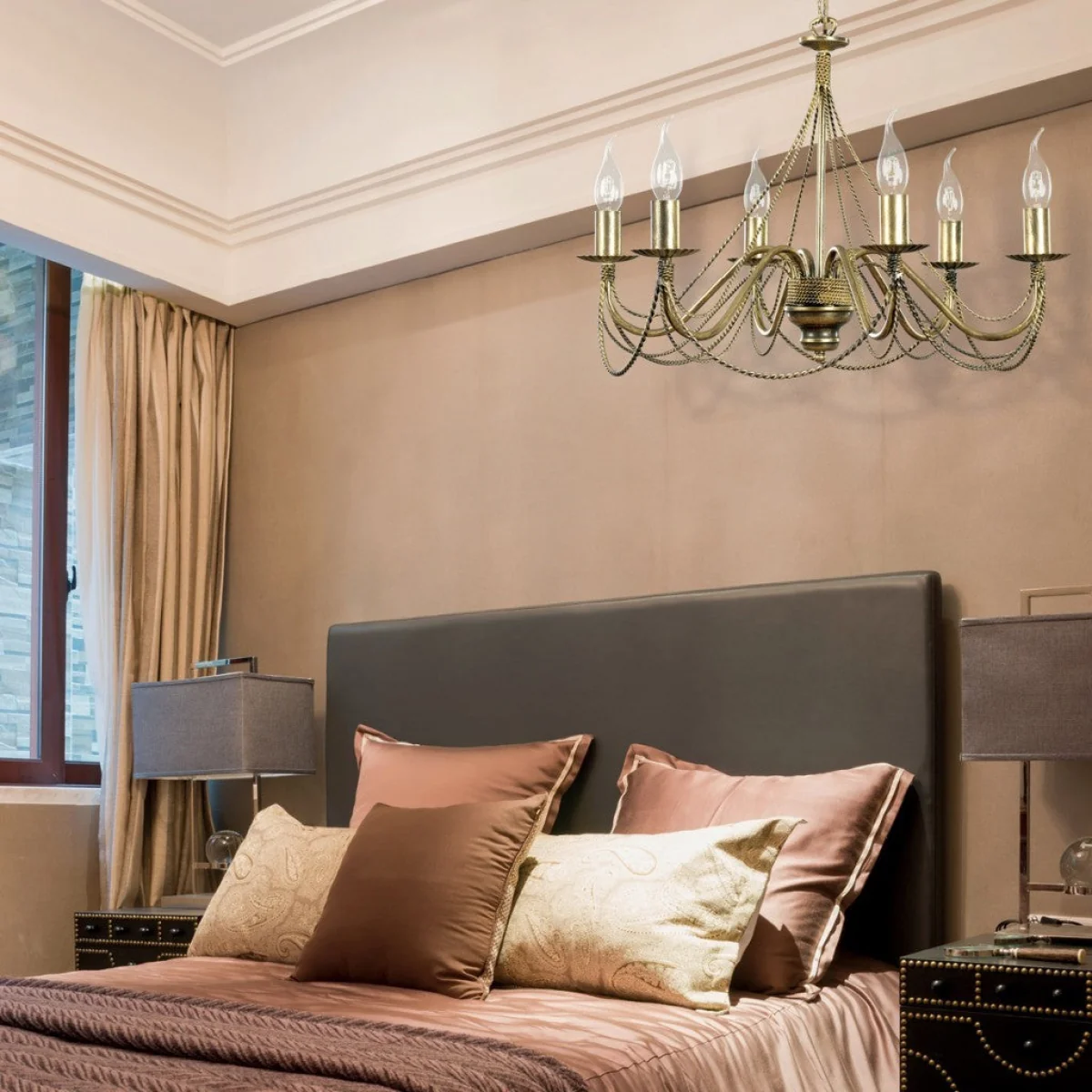 Tori 6 Light Chandelier Gold – image 2