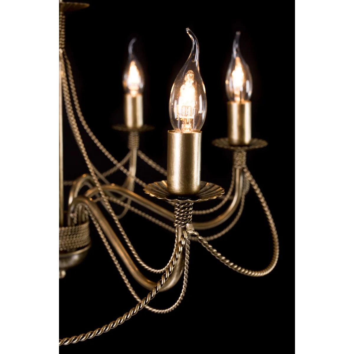 Tori 6 Light Chandelier Gold – image 5