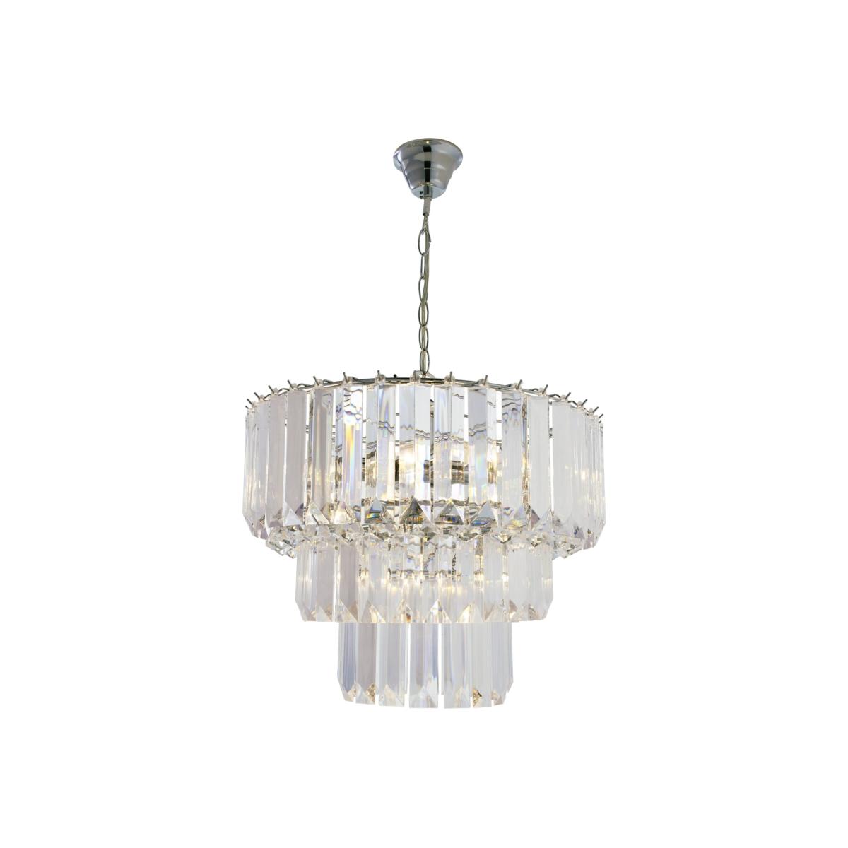 Chatsworth Three Tier Pendant Chandelier - Clear