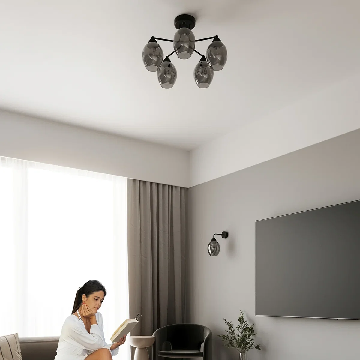 Chandelier FILLAN 5 black - black – image 6