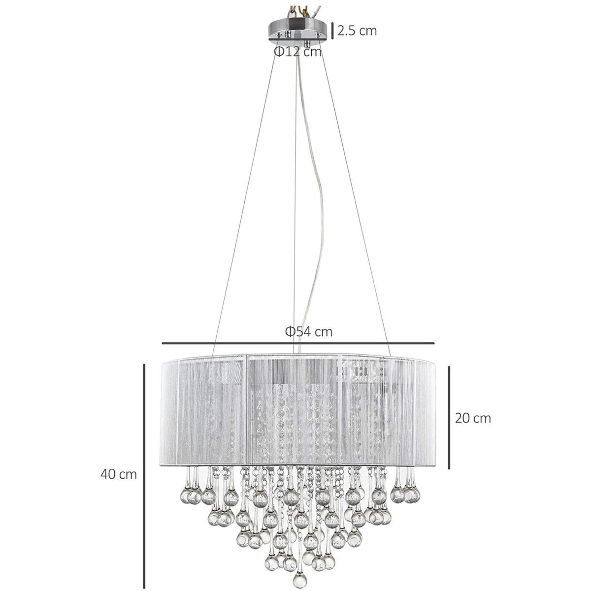 Crystallite Chandelier - Silver – image 8