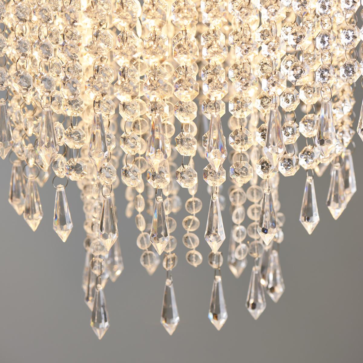 Sharna Clear Jewelled Pendant - Silver – image 4