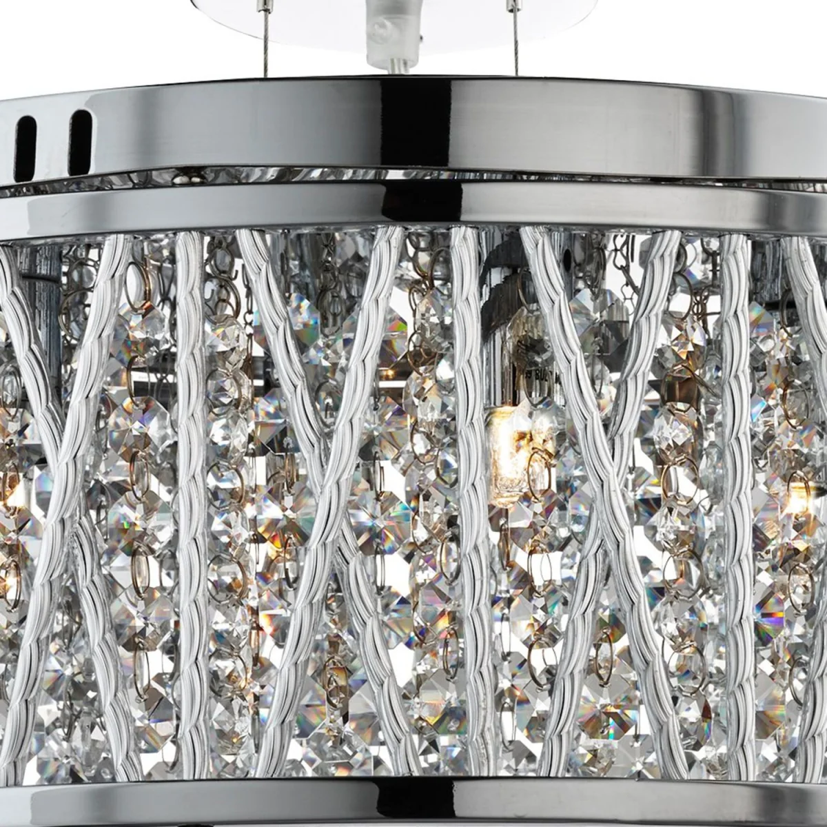Kriss Kross 5 Light Pendant to Semi-Flush - Silver – image 2