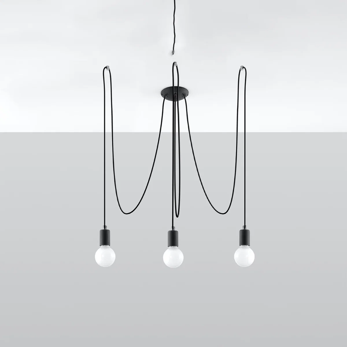 Chandelier EDISON 3 black - black – image 2