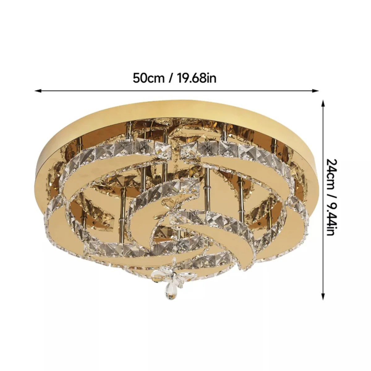 Chandelier Dimmable Gold - Gold – image 2