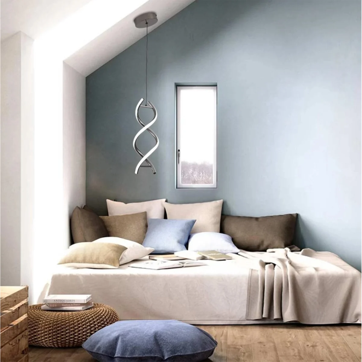 Modern Spiral LED Pendant Light Chandelier – image 2