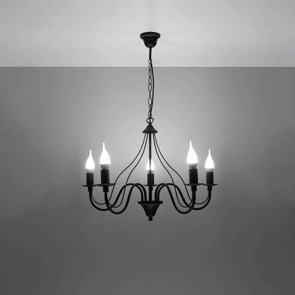 Chandelier MINERWA 5 white - black – image 3