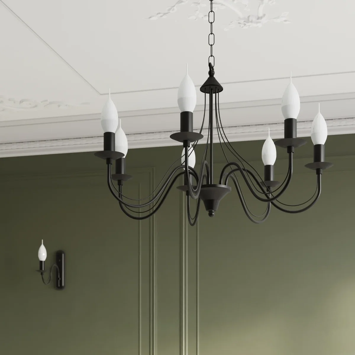 Chandelier MINERWA 5 white - black – image 6