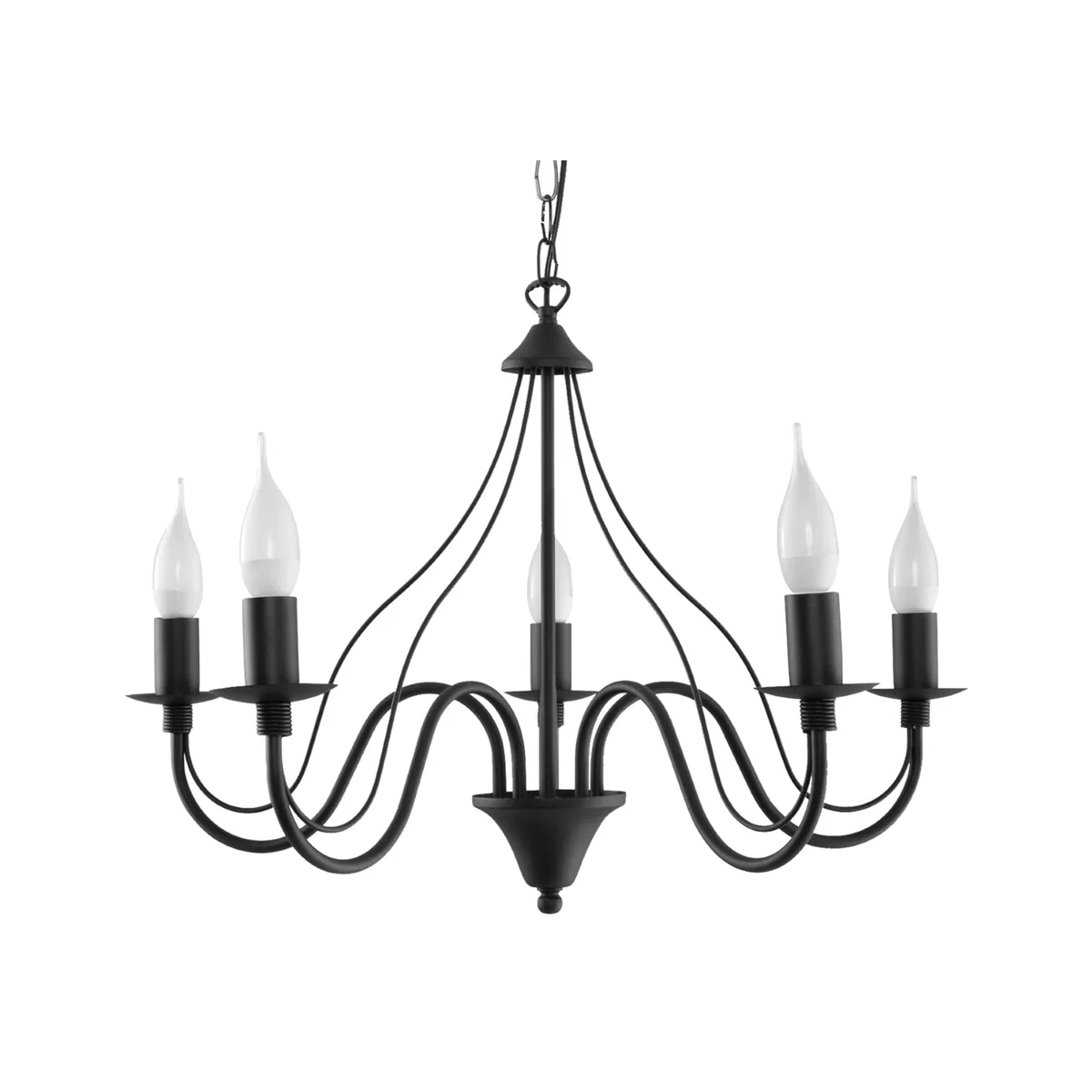 Chandelier MINERWA 5 white - black – image 1