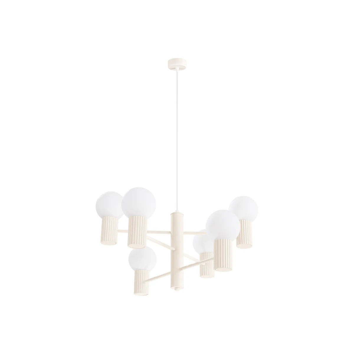 Chandelier HALO 6 beige - beige – image 1