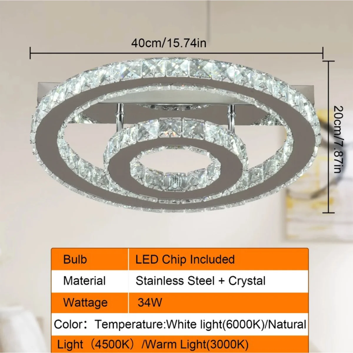 Chandelier Round Silver - Silver – image 2