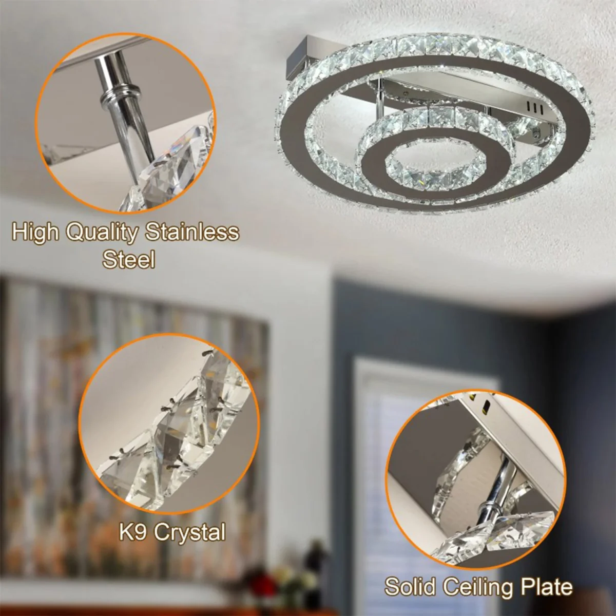 Chandelier Round Silver - Silver – image 3