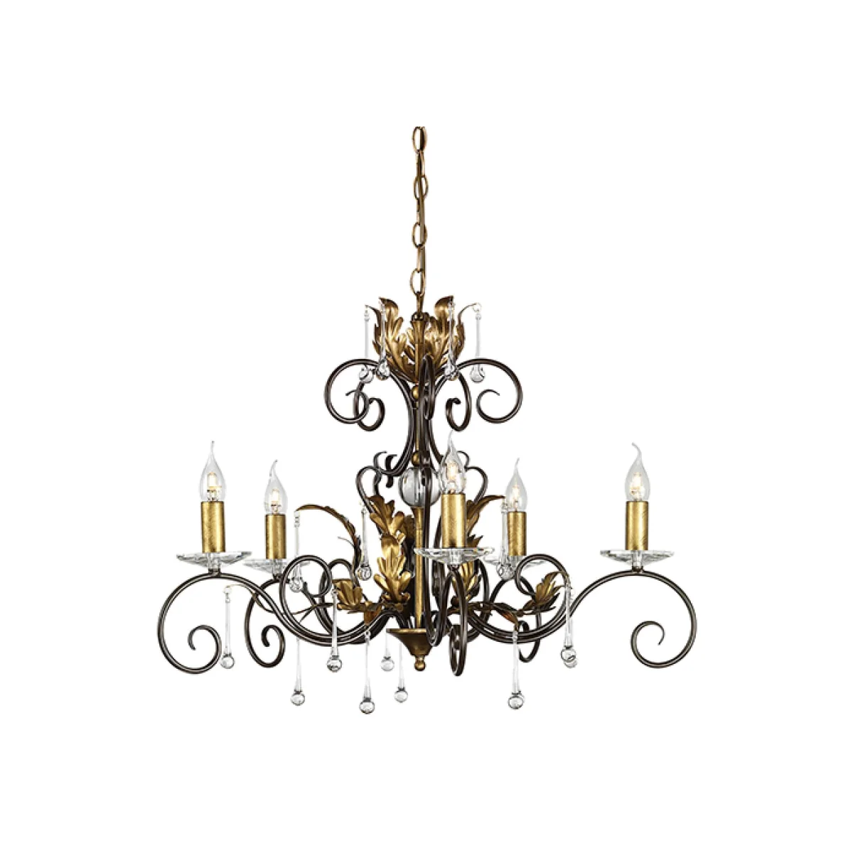 Elstead Lighting Amarilli Chandelier Bronze - Bronze – image 1