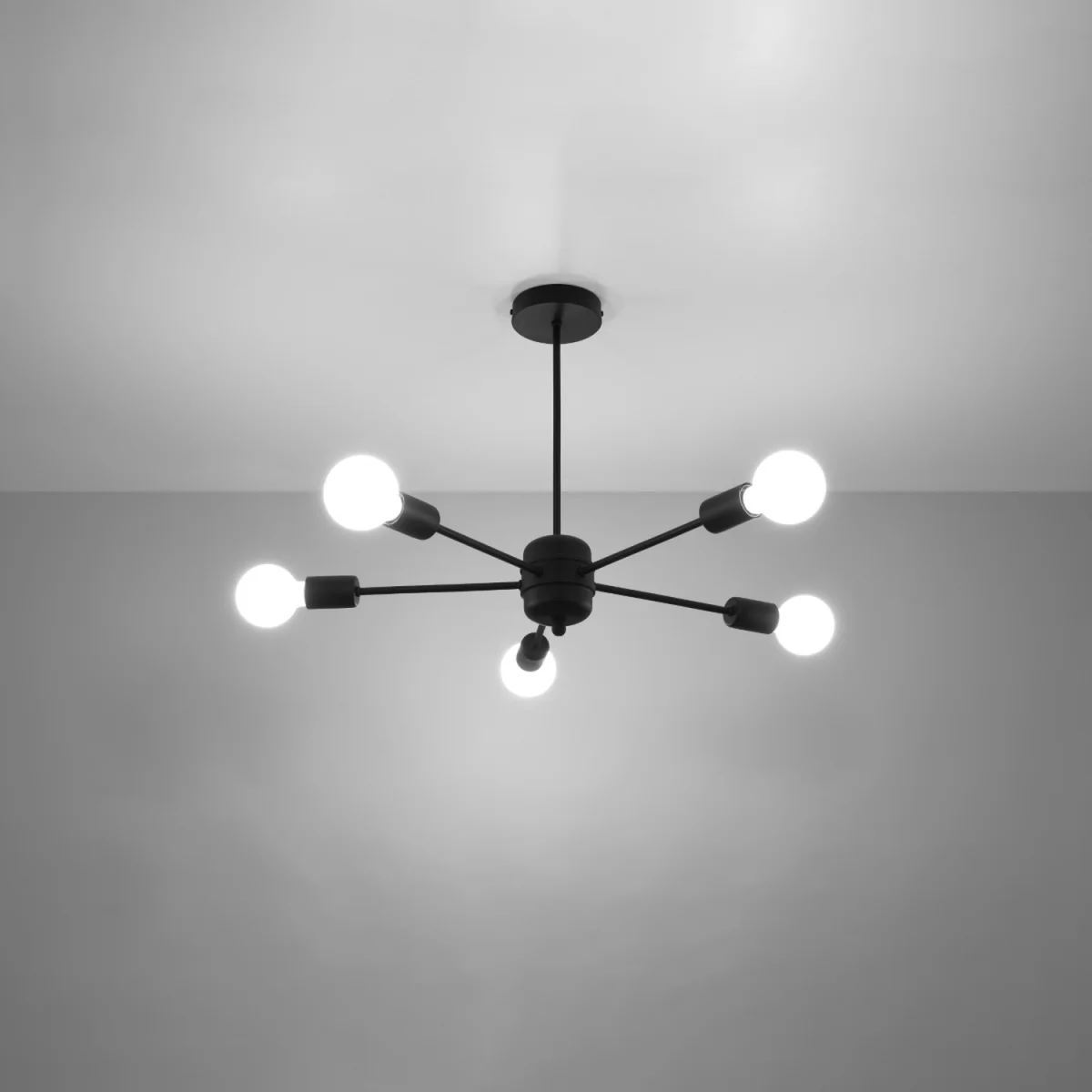 Chandelier LANGO 5 black - black – image 3