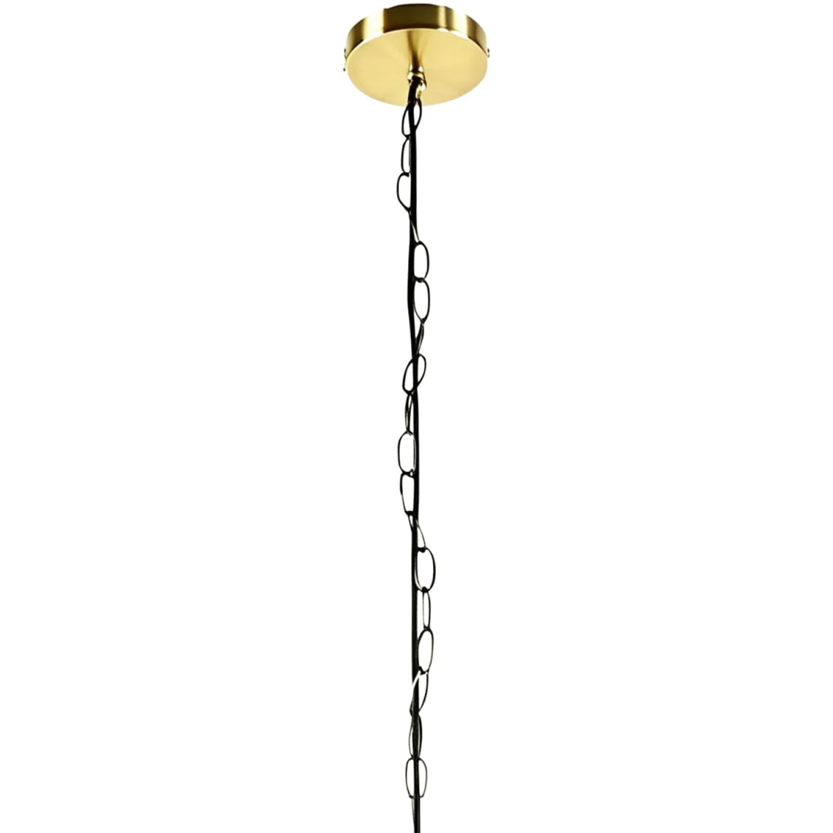 Barley Twist 3lt Chandelier - Polished Brass Plate – image 2