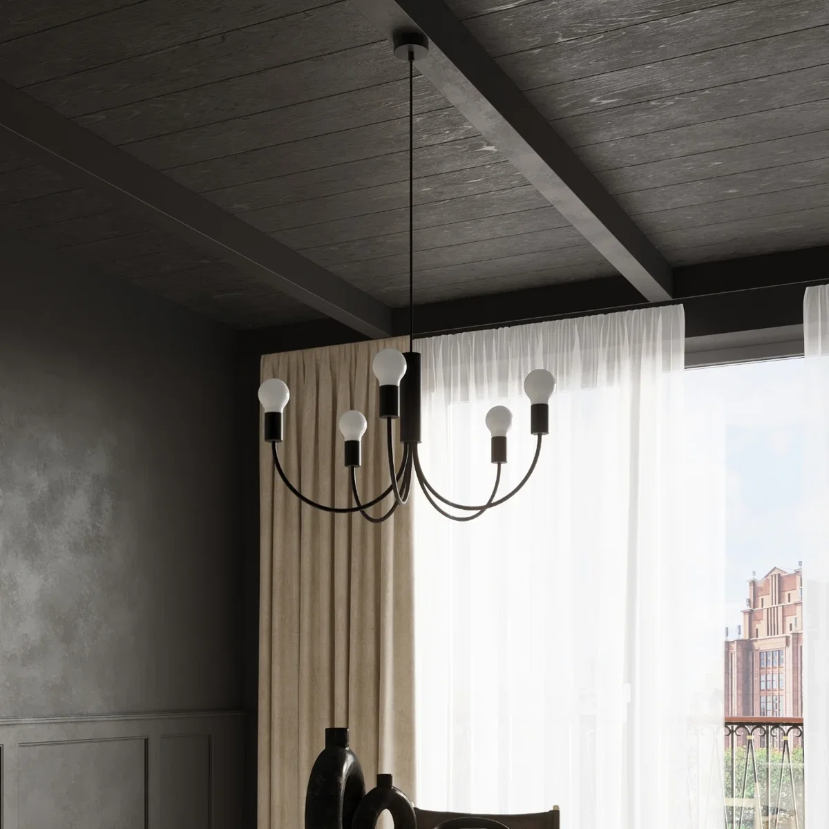 Chandelier PICCOLO 3 black - black – image 4