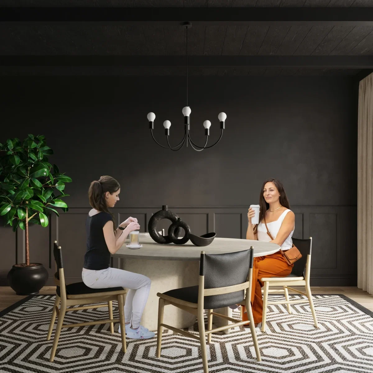 Chandelier PICCOLO 3 black - black – image 5