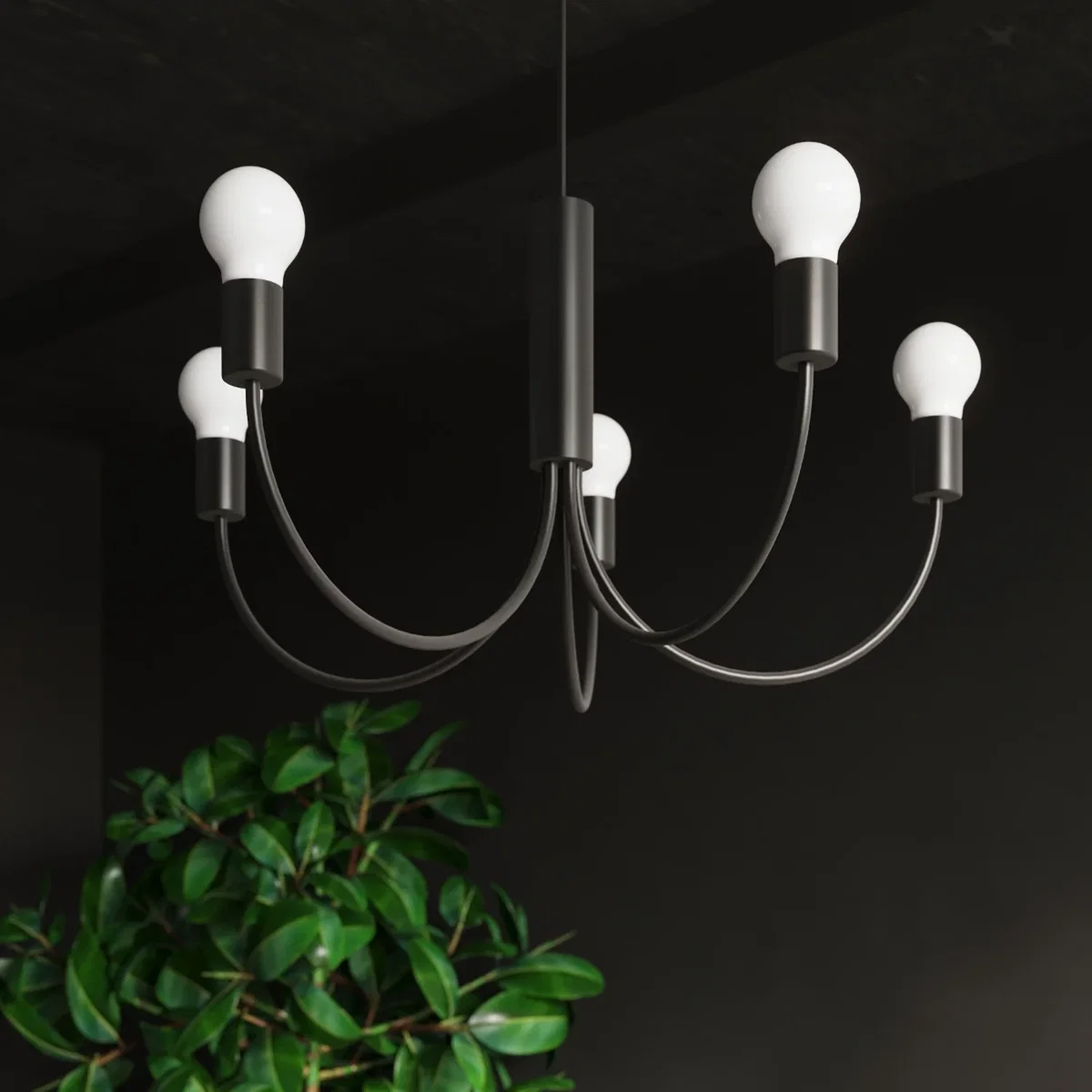 Chandelier PICCOLO 3 black - black – image 6