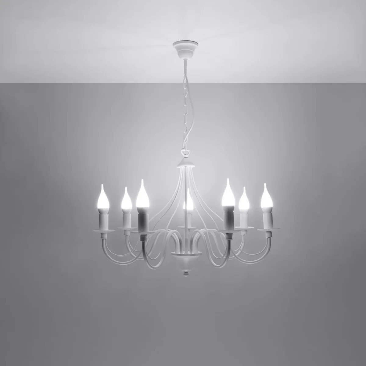 Chandelier MINERWA 7 black - white – image 3