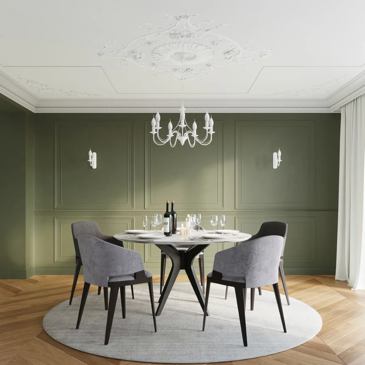 Chandelier MINERWA 7 black - white – image 4