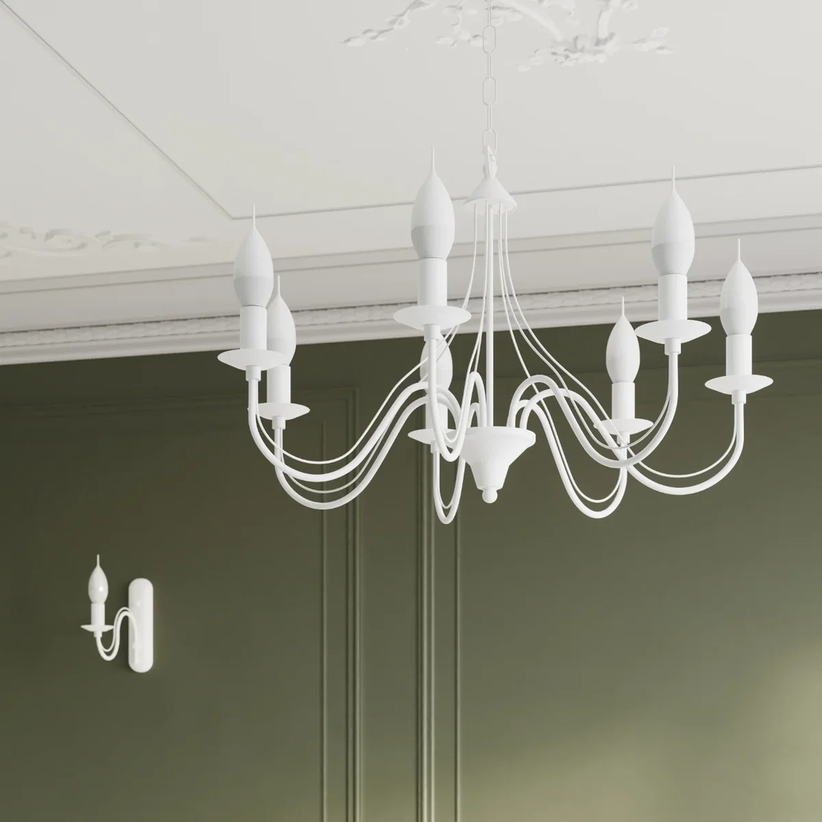 Chandelier MINERWA 7 black - white – image 6
