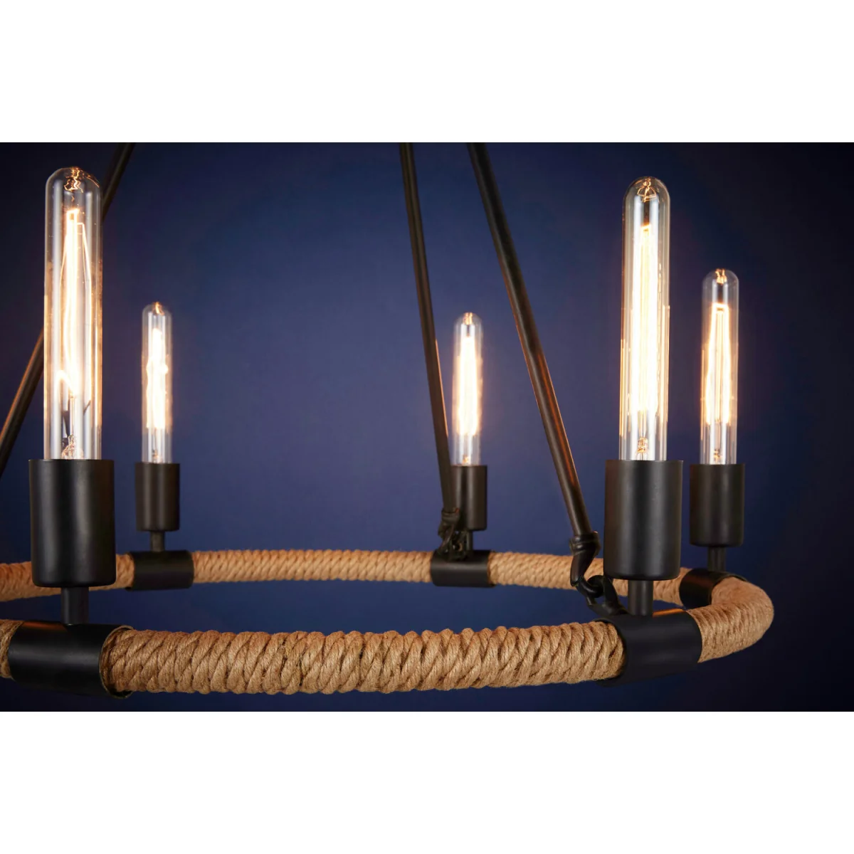 Hampstead 6 Bulb Chandelier - Black – image 4