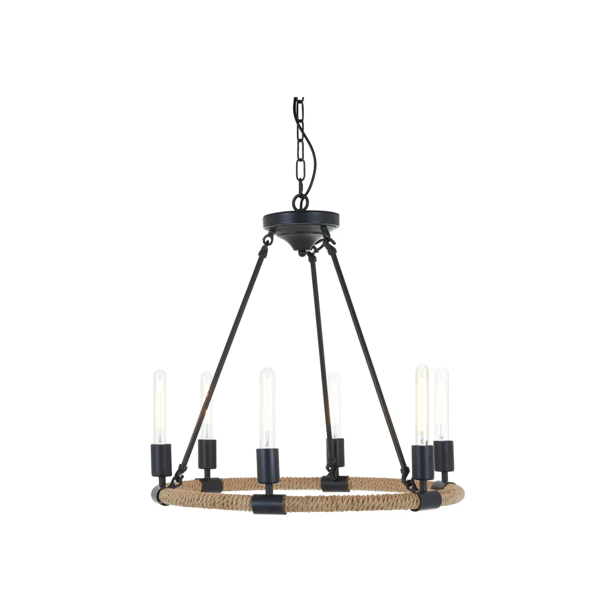 Hampstead 6 Bulb Chandelier - Black – image 1