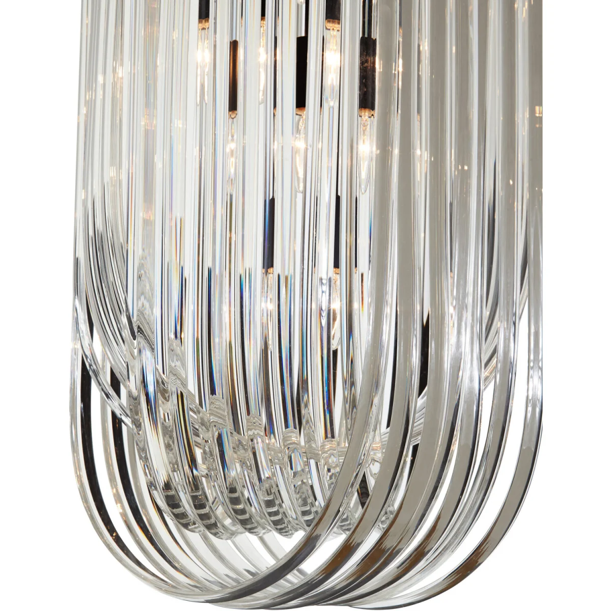 Orsina Kensington Townhouse Long Glass Swirl Chandelier - Black – image 3