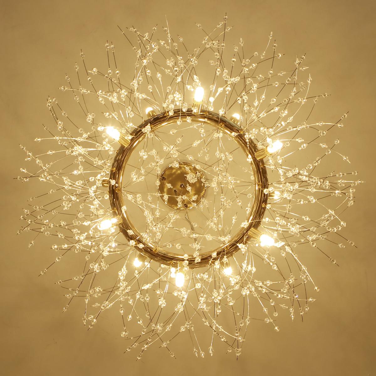 12-Light Firework Pendant - Gold – image 6