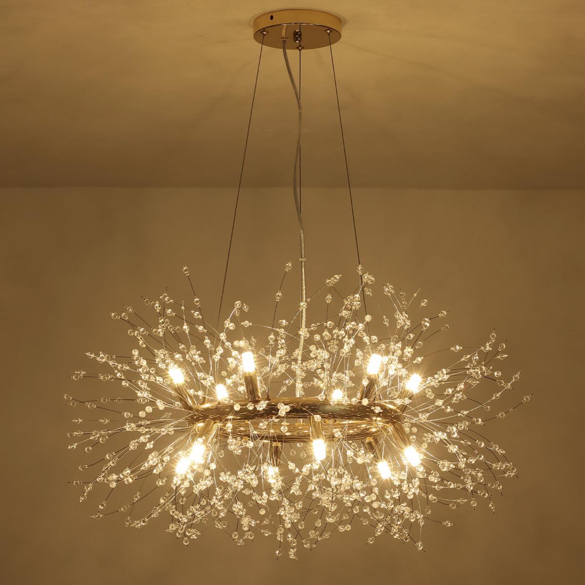 12-Light Firework Pendant - Gold – image 1