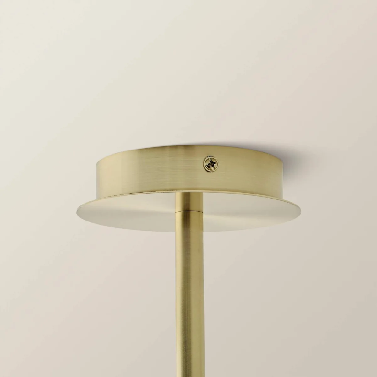Canya 3 Way Chandelier Ceiling Light with Ribbed Shades - Brushed Gold / 1.1kg – image 6