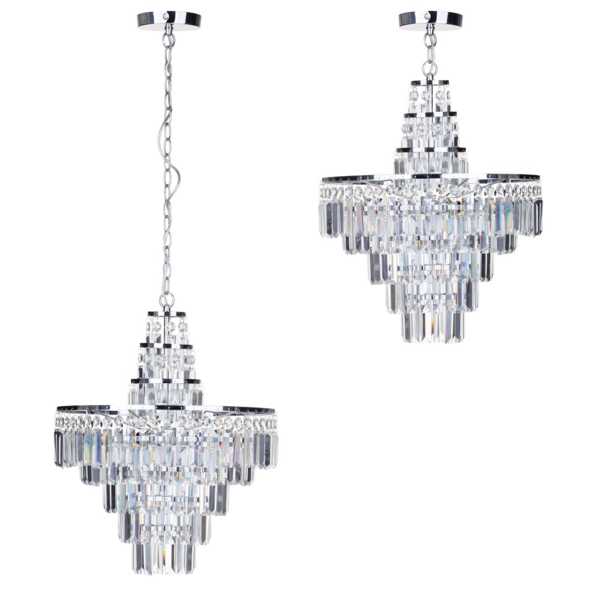 Vasca Bathroom Crystal Bar Chandelier - Chrome – image 3