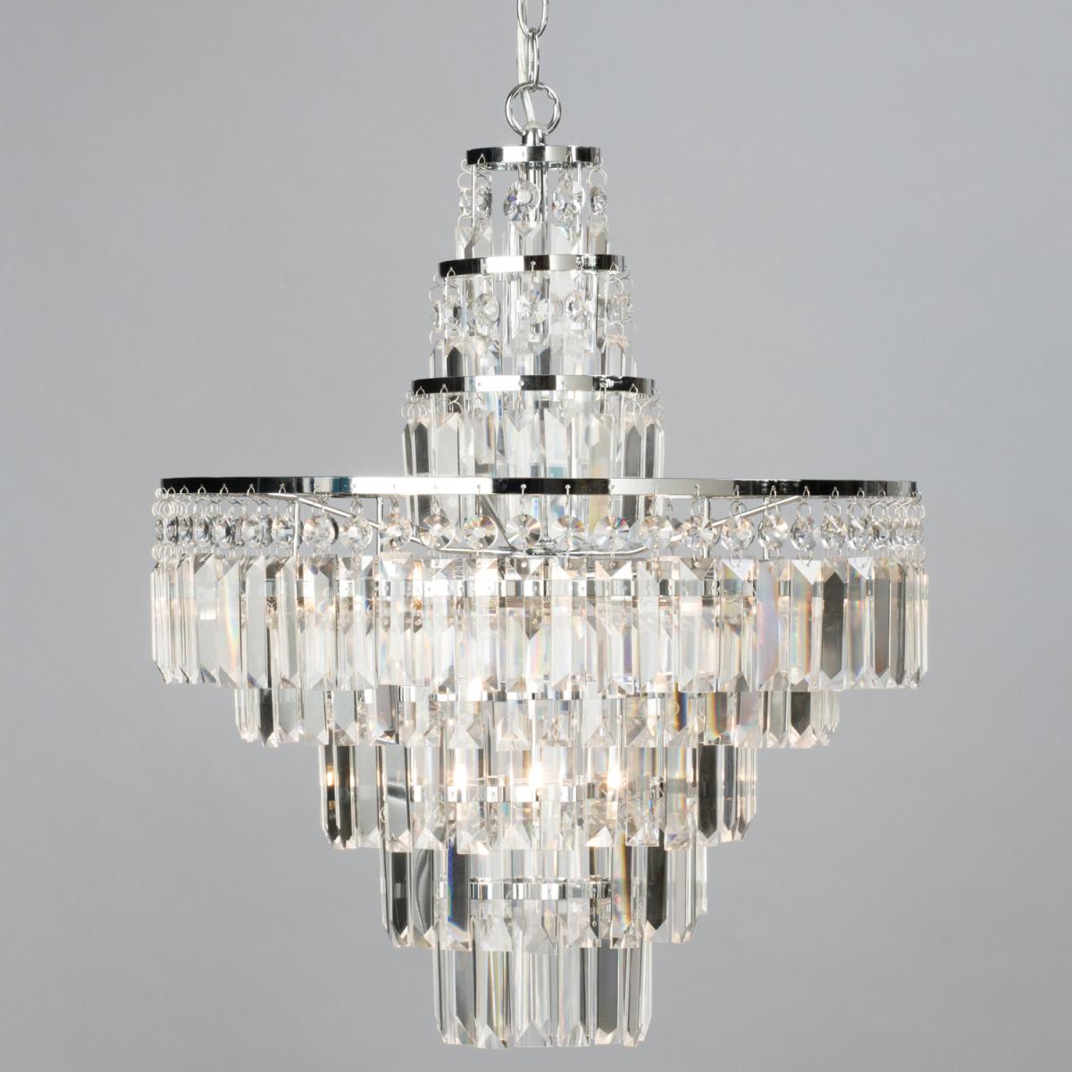 Vasca Bathroom Crystal Bar Chandelier - Chrome – image 5