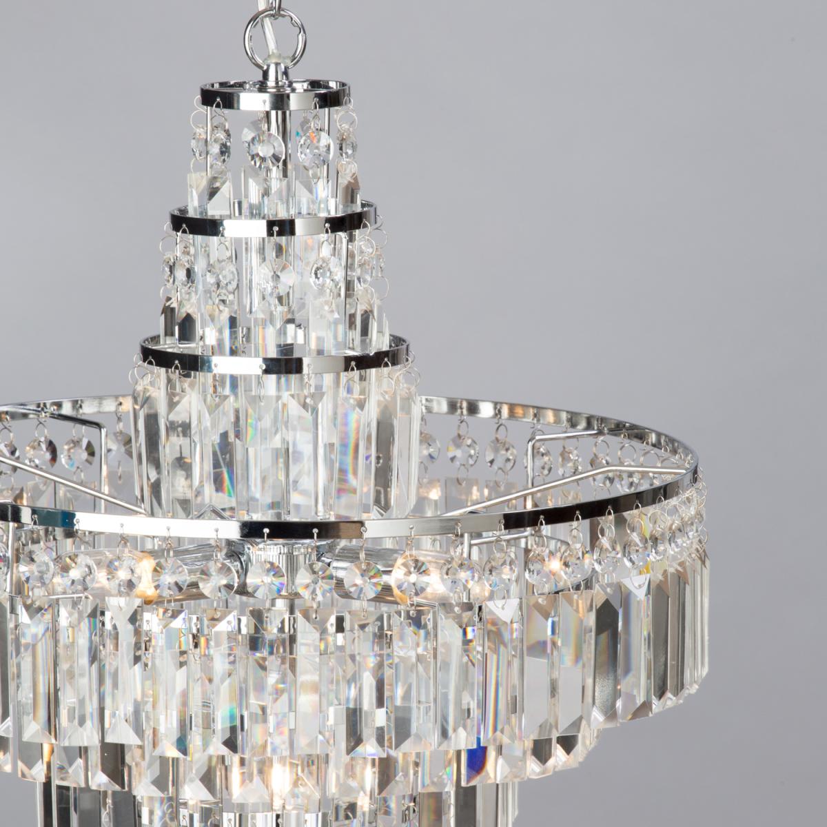 Vasca Bathroom Crystal Bar Chandelier - Chrome – image 7