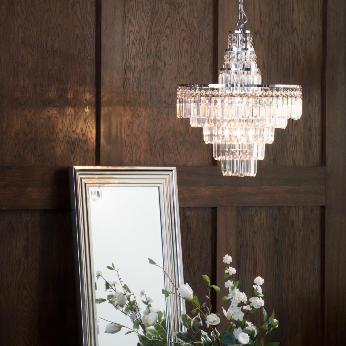 Vasca Bathroom Crystal Bar Chandelier - Chrome – image 8