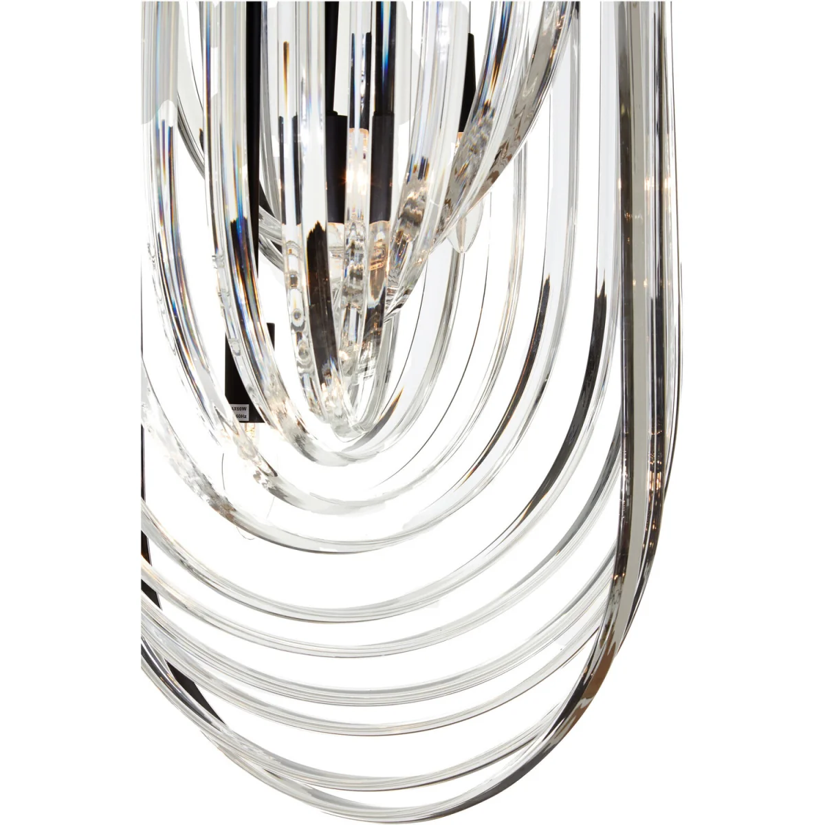 Kensington Townhouse Long Glass Swirl Chandelier - Black – image 4