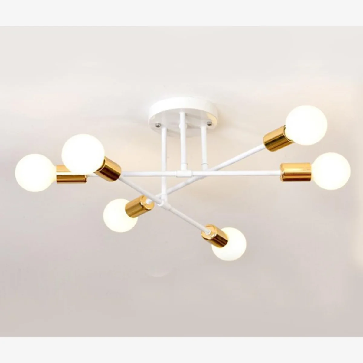 Chandelier Black Indoor - White