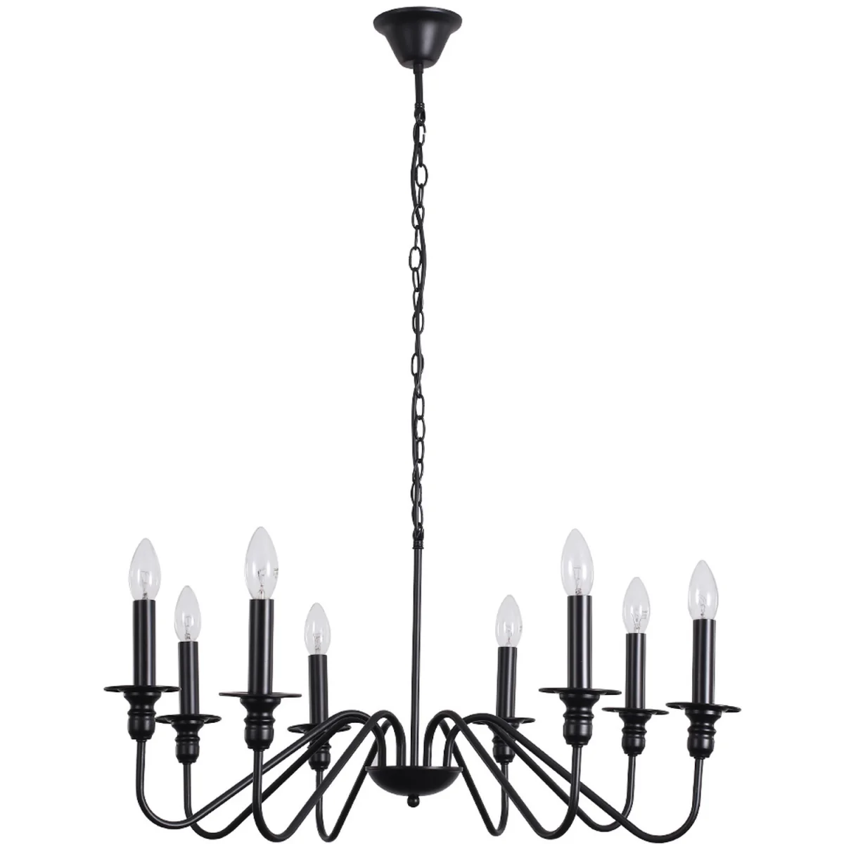 Vintage Style Light Chandelier - Black – image 11