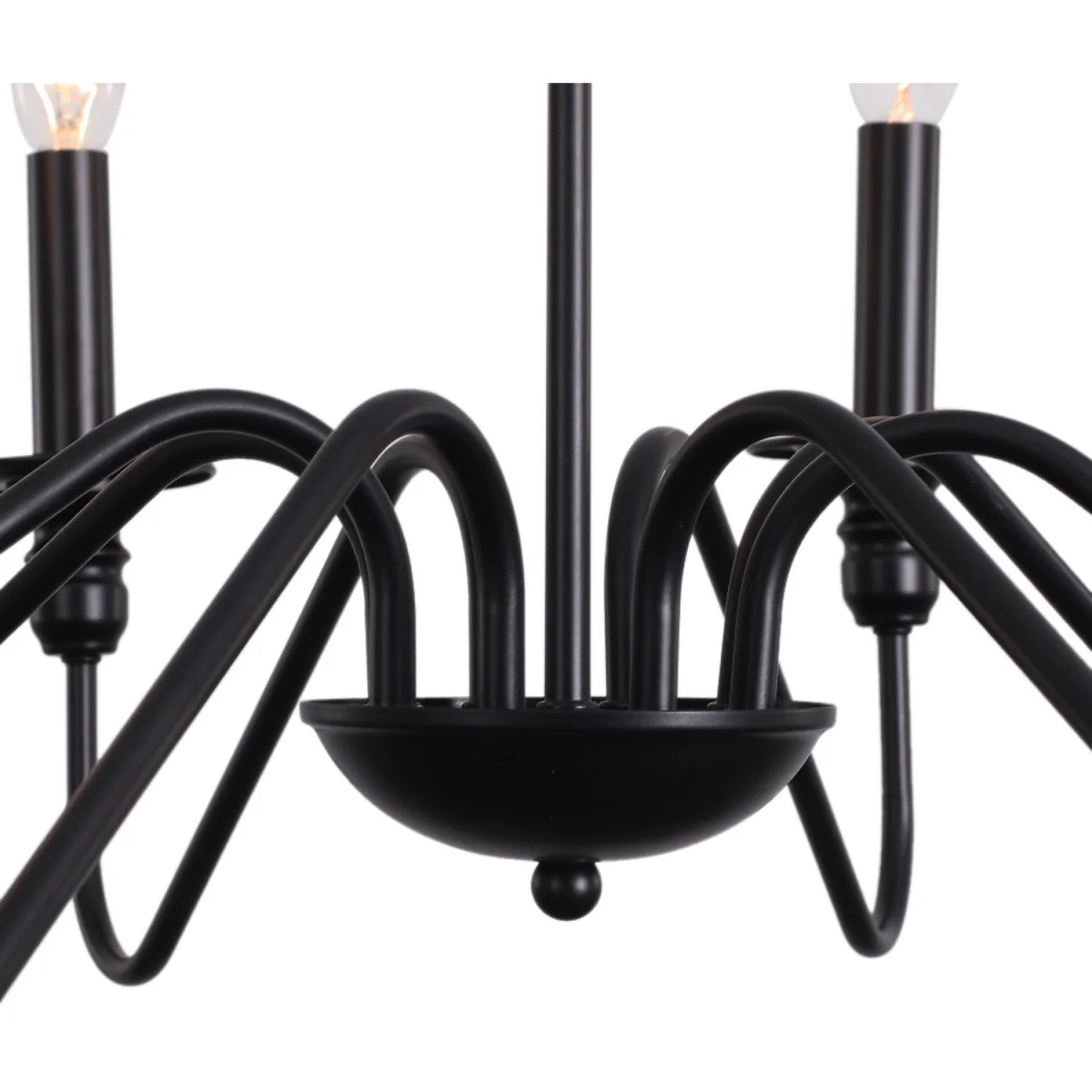 Vintage Style Light Chandelier - Black – image 8