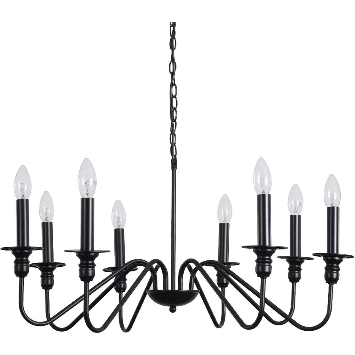 Vintage Style Light Chandelier - Black – image 9